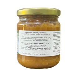 Chutney Ananas Conserverie de Tahiti pot en verre 230g