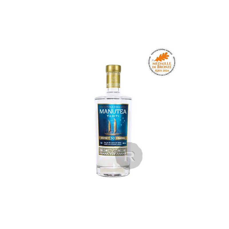 Rhum Pur Jus De Canne Blanc - 50° 70cL par Manutea